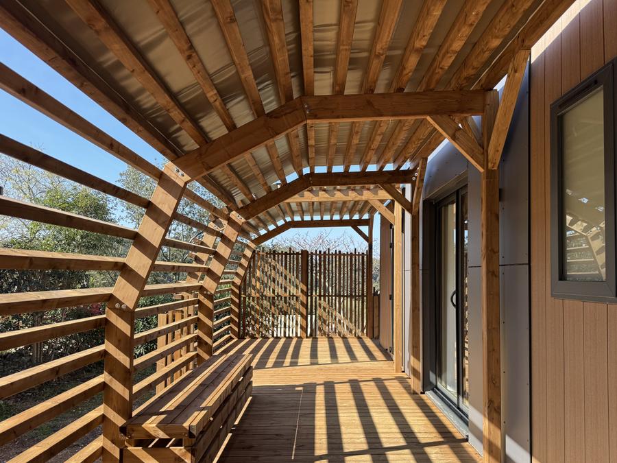 Mobilhome 4 personnes - TAOS Luxe 35m2 terrasse couverte + Jacuzzi privatif - 4 pers 2 chambres 2 sdb - clim 11