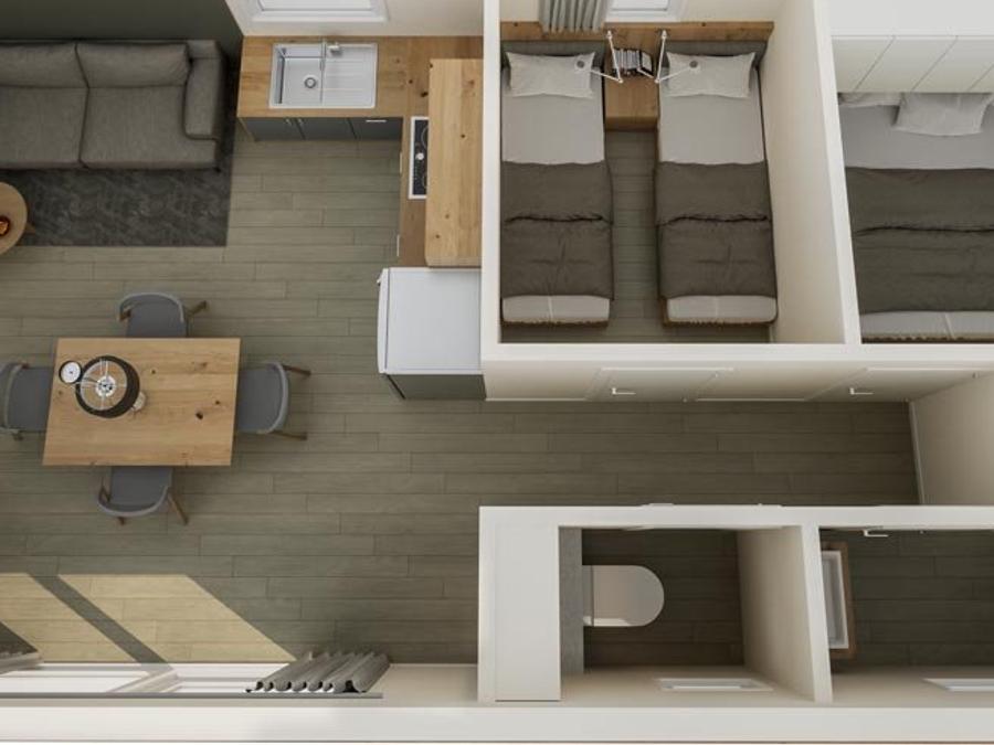 Mobilhome 4 personnes - MOBIWOOD 36 avec son JACUZZI PRIVATIF - 2 Chambres 6