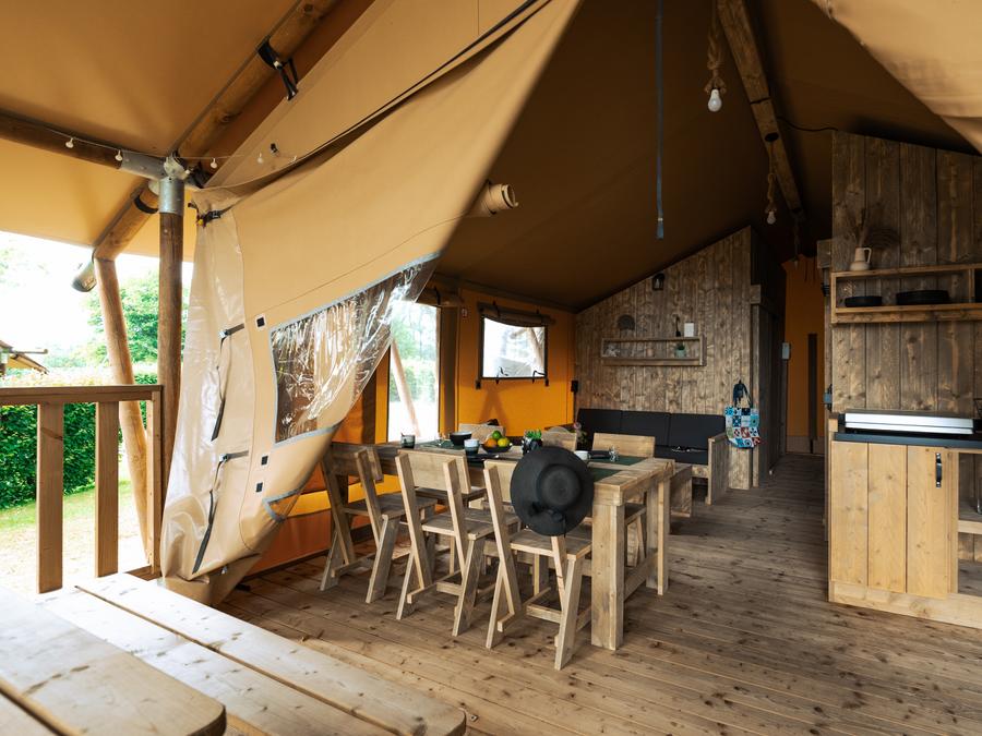 Tente en toile et en bois 5 personnes - WOODLODGE 0