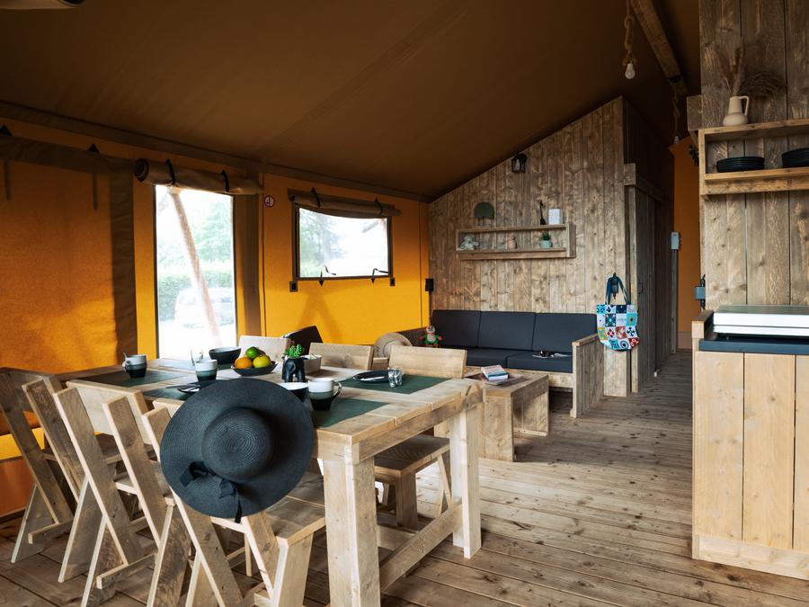 Tente en toile et en bois 5 personnes - WOODLODGE 1