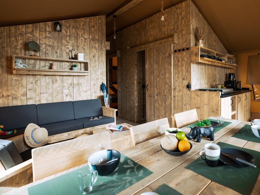 Tente en toile et en bois 5 personnes - WOODLODGE 2