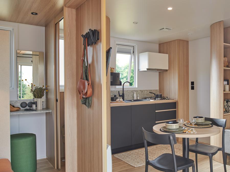 Mobilhome 2 personnes - Sunêlia Luxe TAOS S2 2 pers. 1 ch. 1 sdb. avec ou sans jacuzzi privatif 4