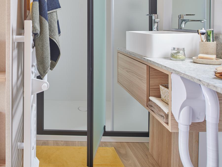 Mobilhome 2 personnes - Sunêlia Luxe TAOS S2 2 pers. 1 ch. 1 sdb. avec ou sans jacuzzi privatif 3