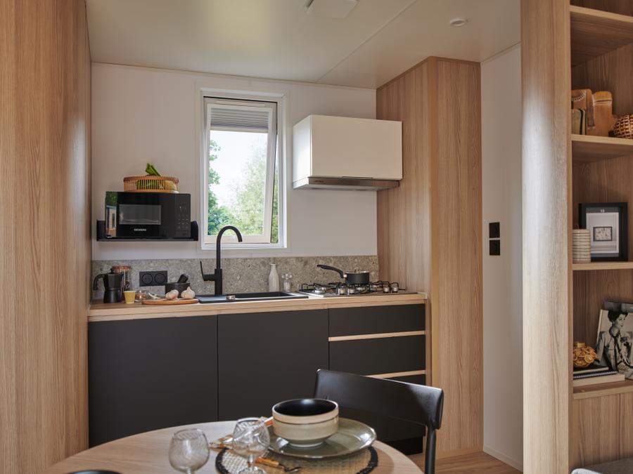 Mobilhome 2 personnes - Sunêlia Luxe TAOS S2 2 pers. 1 ch. 1 sdb. avec ou sans jacuzzi privatif 2
