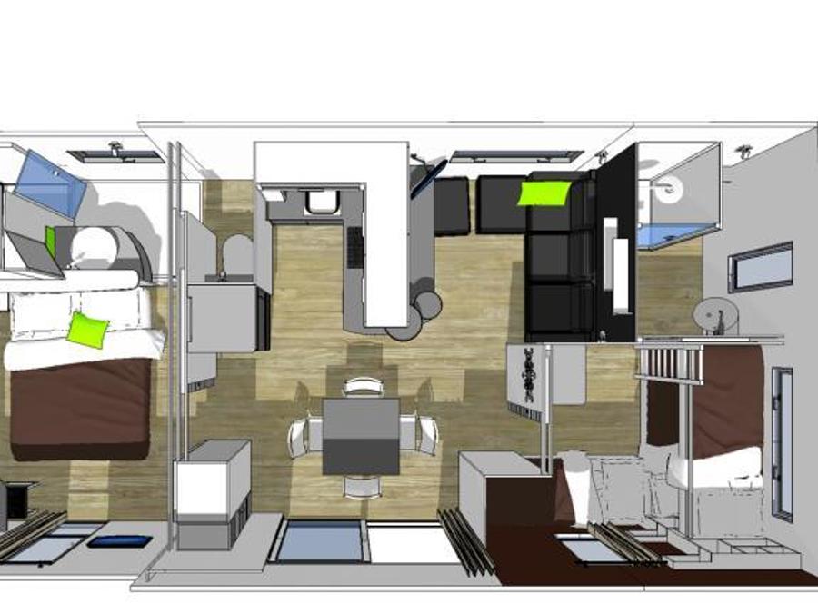Mobilhome 5 personnes - MH2 VIP TAOS 35 m² 6