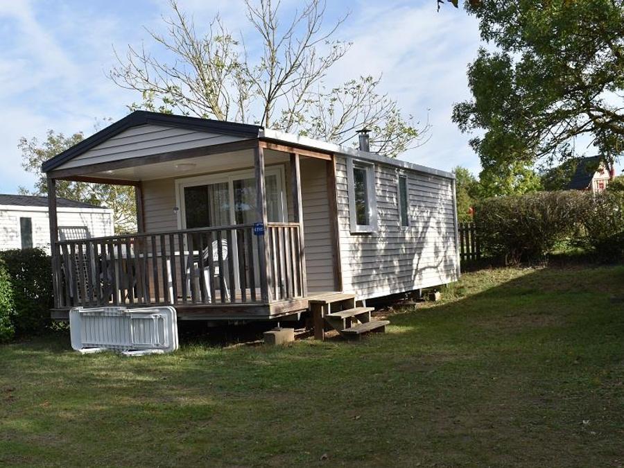 Mobilhome 4 personnes - Mobil-home Standard 24m² 2 chambres + terrasse couverte 7m² + bord de Loire + TV 4