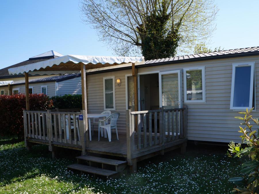 Mobilhome 4 personnes - Mobil-home Standard 24m² 2 chambres + terrasse couverte 7m² + bord de Loire + TV 0