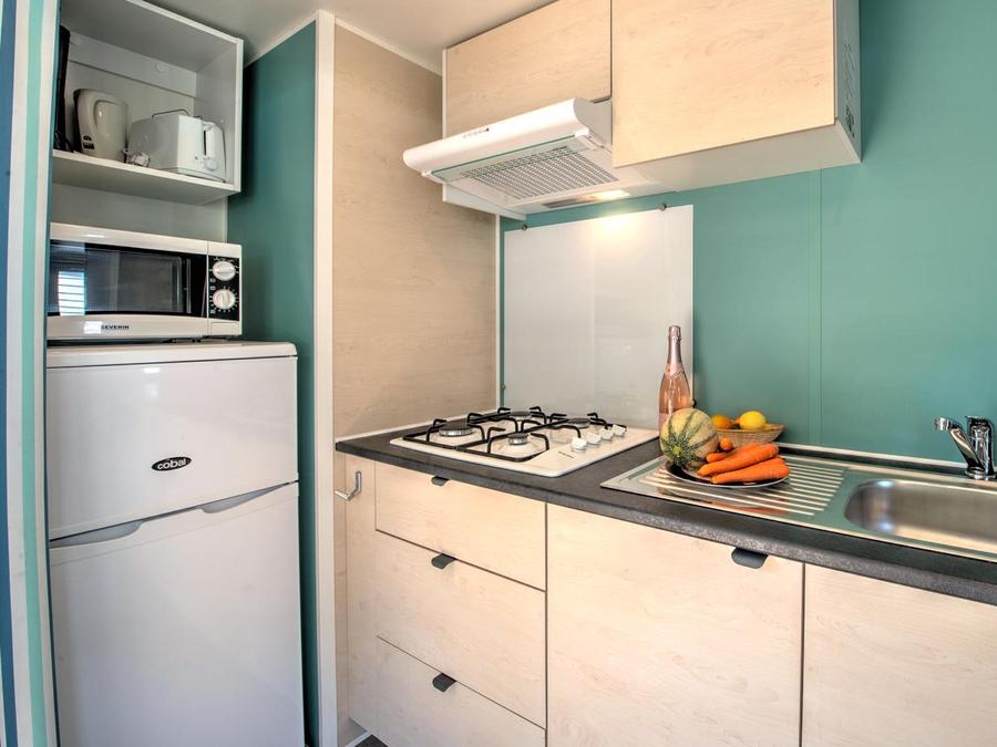 Mobilhome 4 personnes - NEW//HomeFlower Premium 29m² 2chambres + Clim + Terrasse semi-couverte +TV+LV+ Draps+Serviettes 4