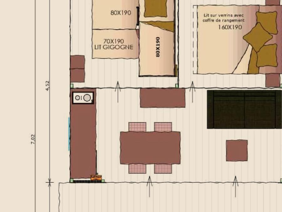 Tente en toile et en bois 5 personnes - Cabane Cotton Toilée Confort 35m² + TV 6