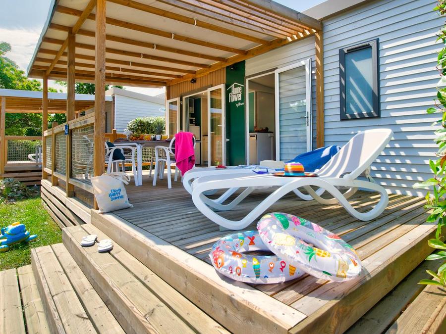 Mobilhome 6 personnes - Mobil-home Confort 35m² 3 chambres + terrasse semi-couverte + TV + lave-vaisselle 0