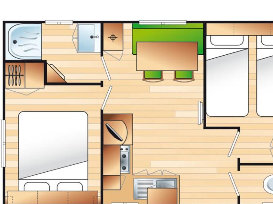 Mobilhome 4 personnes - COCOON - TV 13