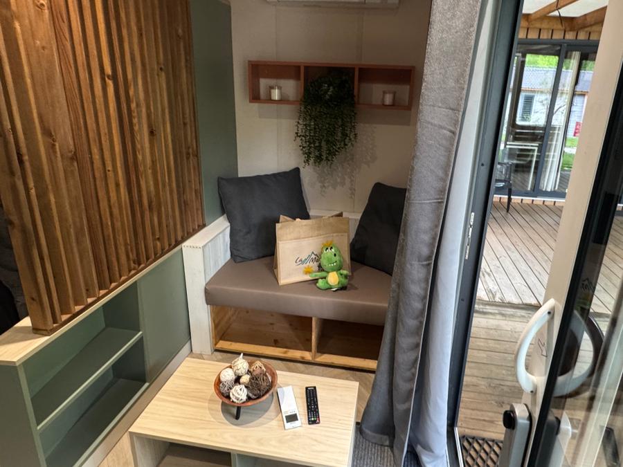 Chalet 2 personnes - Confort 16m² - 1 chambre + Terrasse couverte + Clim réversible + TV 6