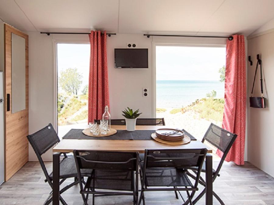 Mobilhome 6 personnes - Confort 36m² - 3 chambres + Terrasse couverte + Clim réversible + TV 5