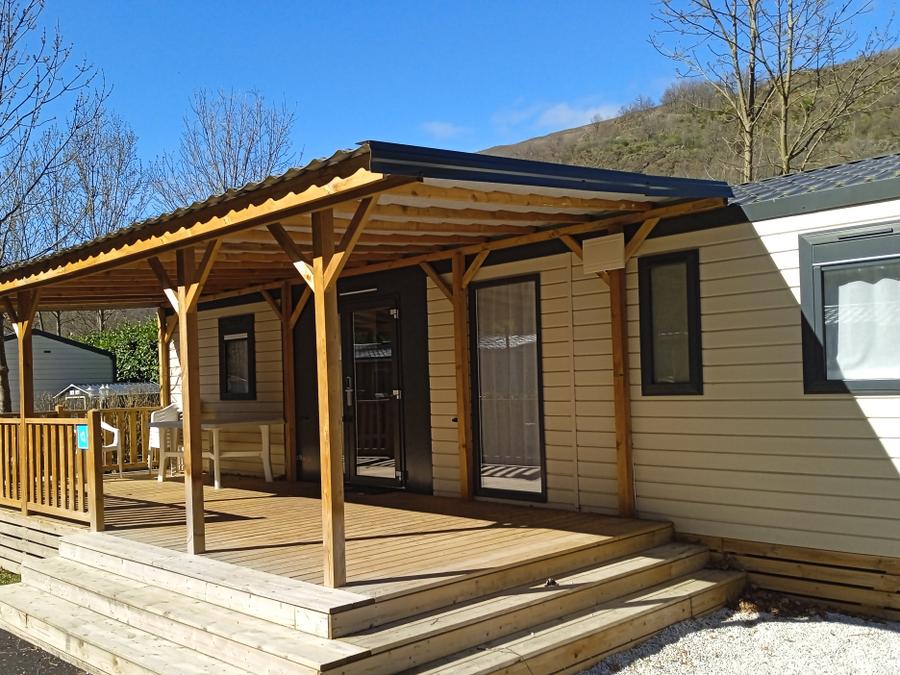 Mobilhome 6 personnes - Confort 36m² - 3 chambres + Terrasse couverte + Clim réversible + TV 0