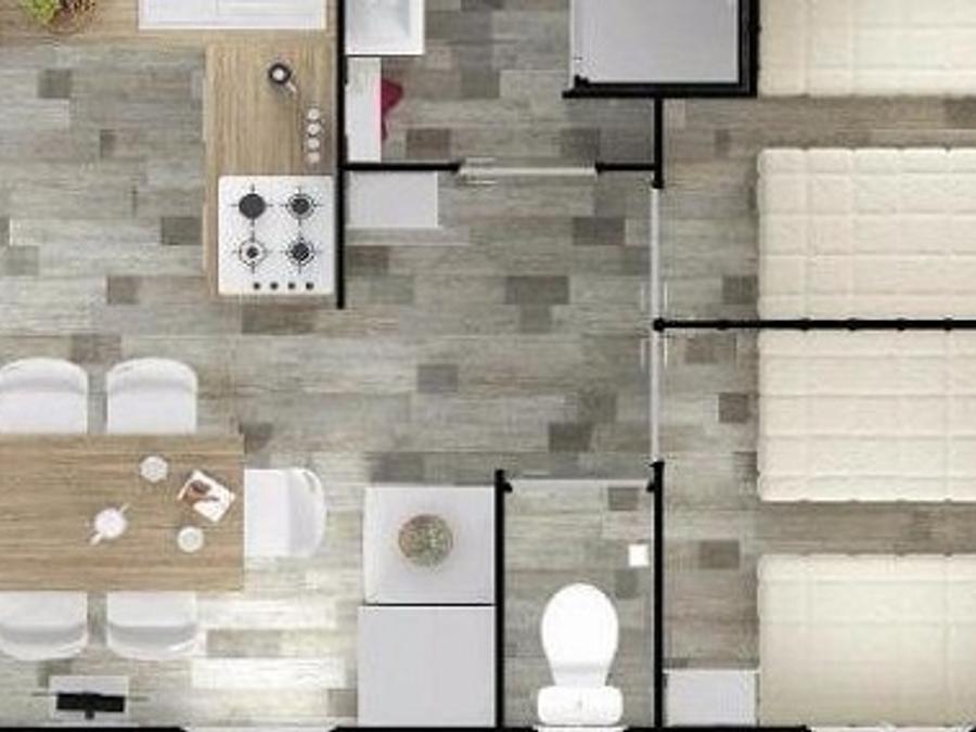 Mobilhome 6 personnes - Confort 36m² - 3 chambres + Terrasse couverte + Clim réversible + TV 2