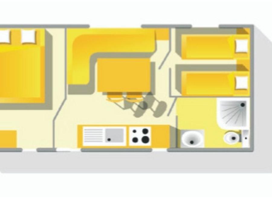 Mobilhome 4 personnes - Cocoon+ 4 personnes 2 chambres 23m² 2