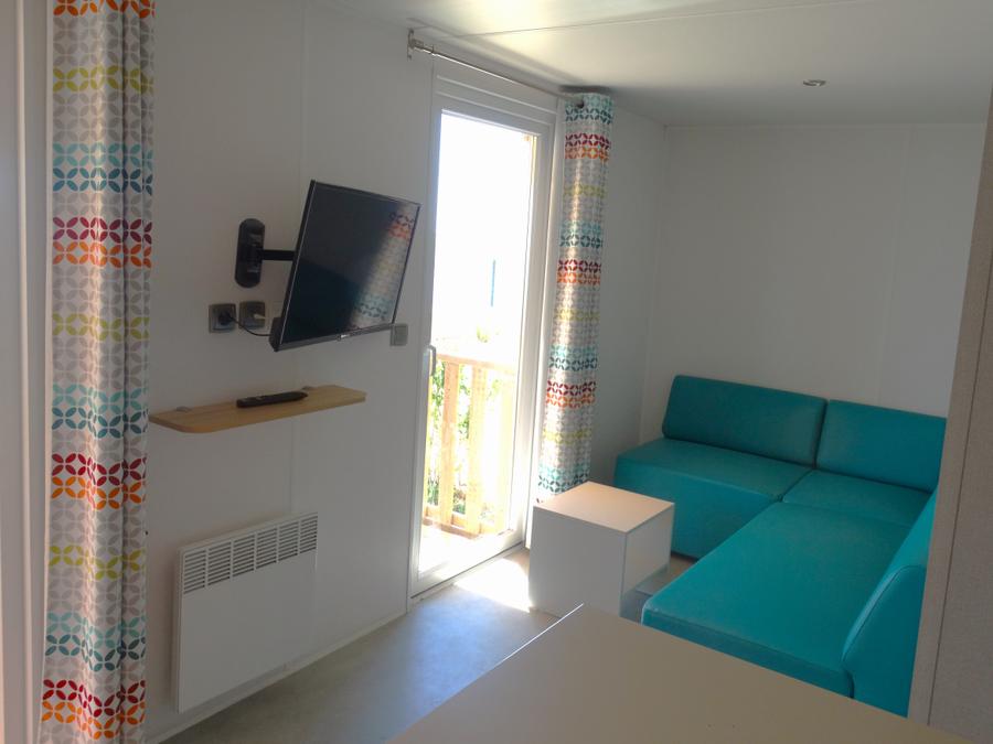 Mobilhome 6 personnes - 4/6 personnes 2 chambres, LUXE et bord d'étang, 31m2 catégorie 4 5