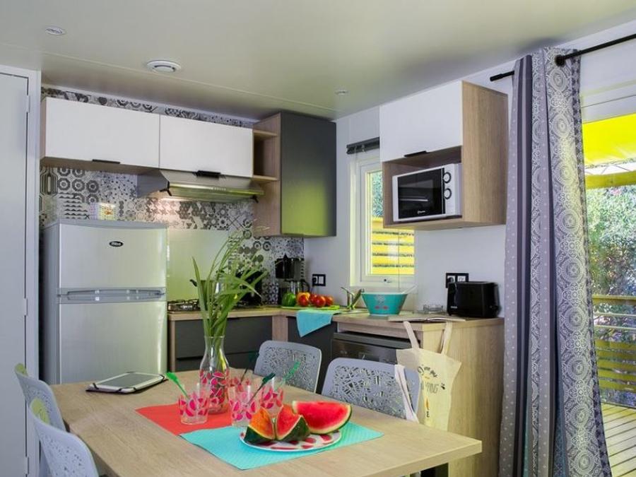 Mobilhome 4 personnes - Mobil-home Confort+ 4personnes 2chambres 2SDB 34m² 3