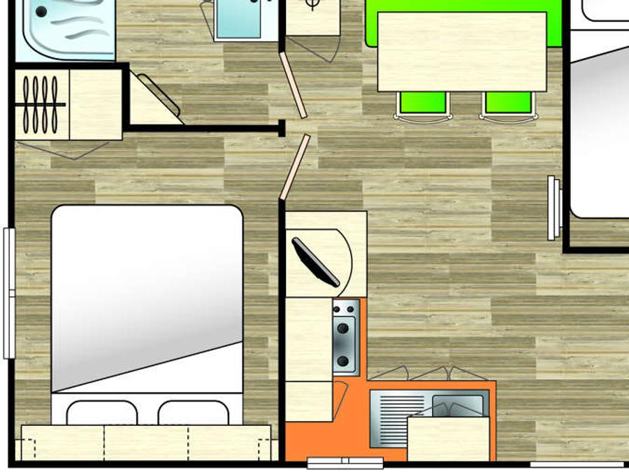 Mobilhome 4 personnes - ESSENTIEL - Quartier Réserve 6