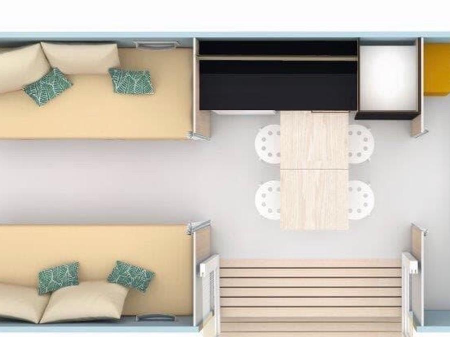 Bungalow toilé 4 personnes - COCO SWEET INSOLITE - Quartier Jardin 8