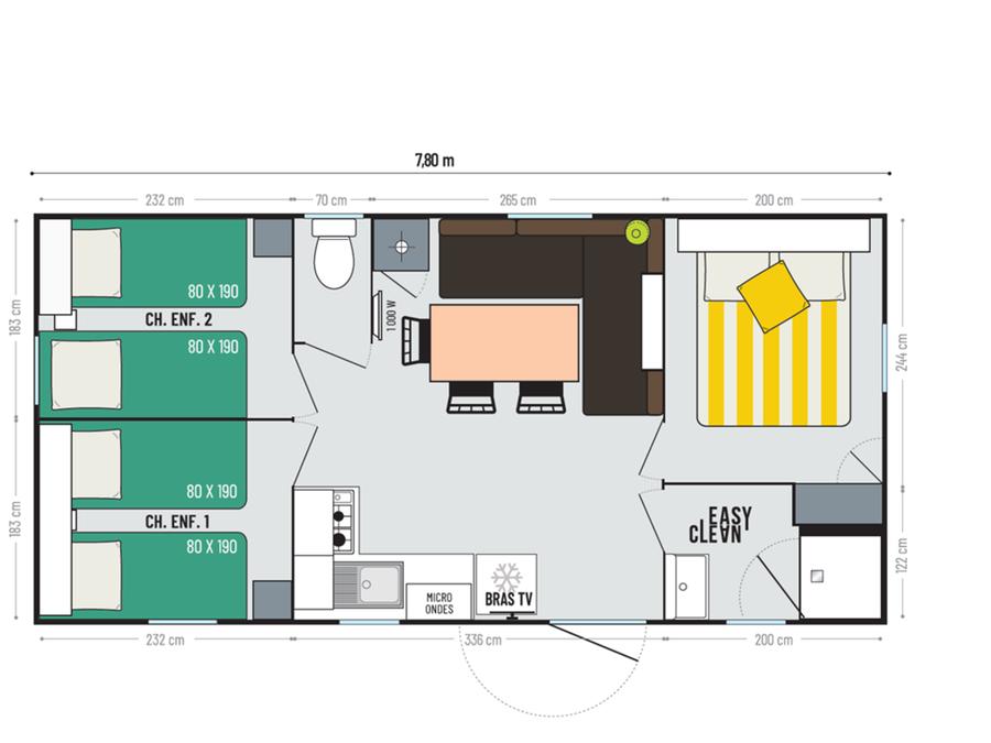 Mobilhome 6 personnes - LE PANORAMIQUE PRIVILEGE - Vue Réserve Africaine 11