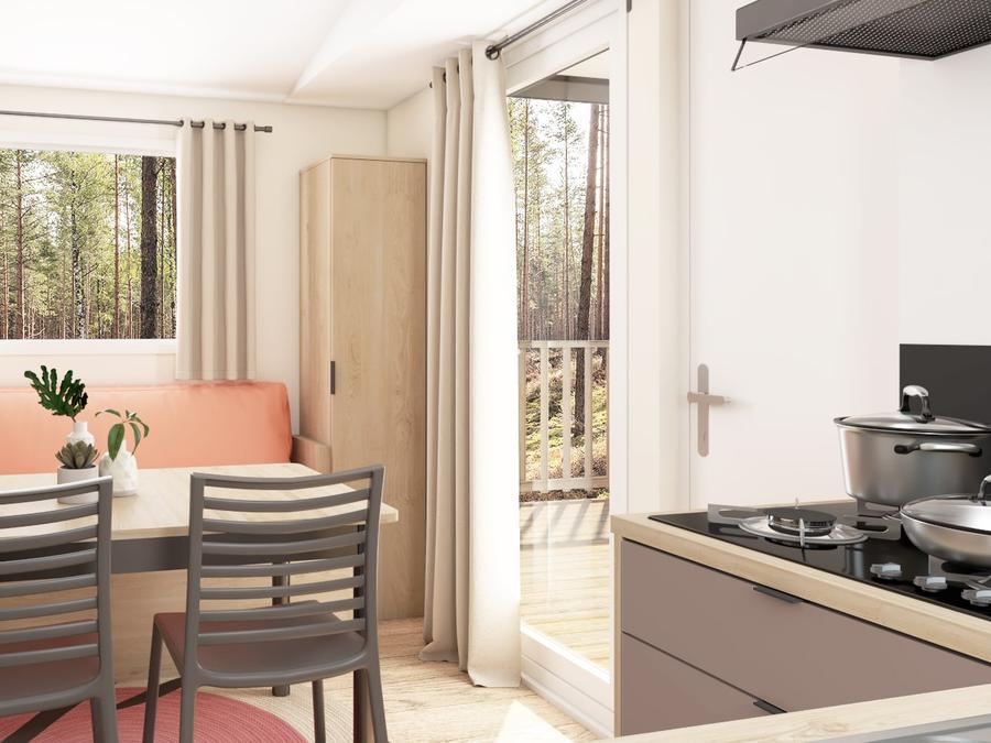 Mobilhome 4 personnes - COTTAGE PRIVILEGE - Vue Réserve Africaine 1