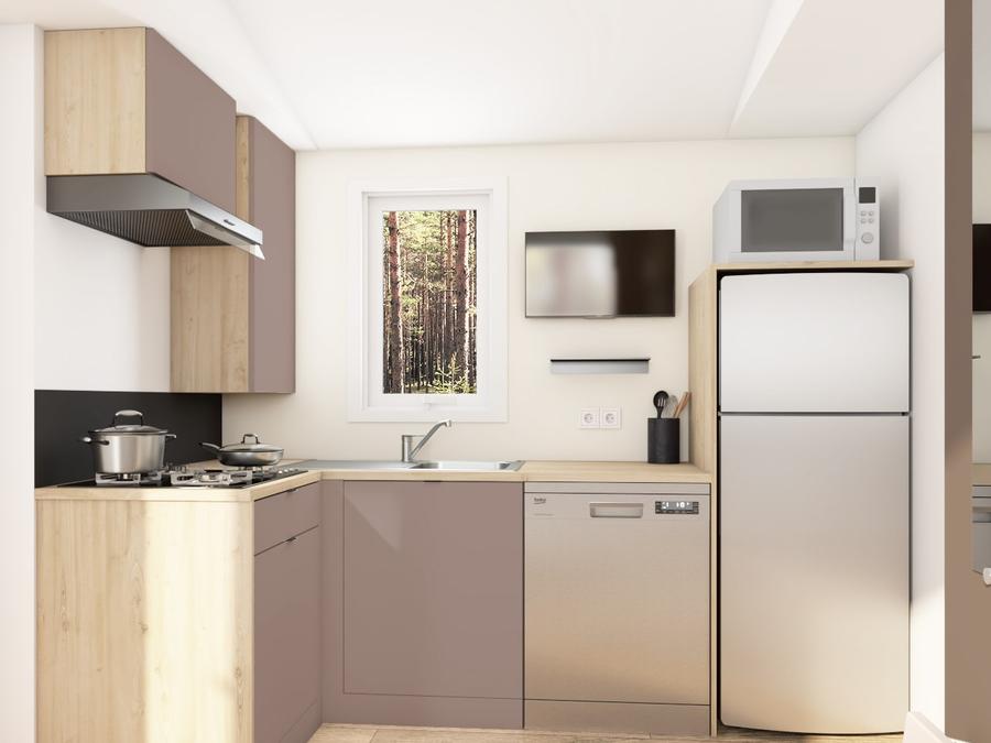 Mobilhome 4 personnes - COTTAGE PRIVILEGE - Vue Réserve Africaine 2