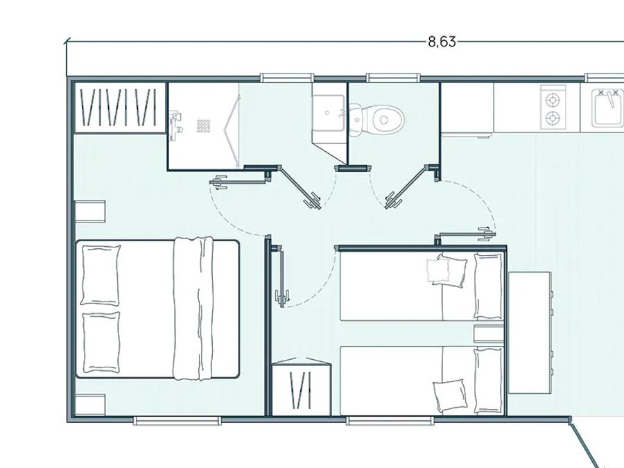Mobilhome 4 personnes - SIGNATURE BELVEO 7