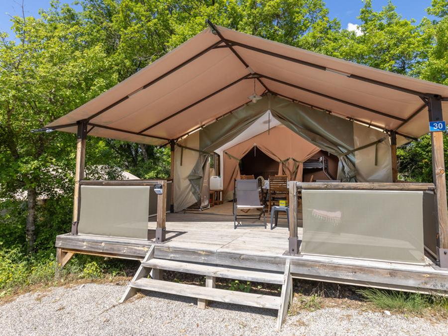 Tente en toile et en bois 5 personnes - Ciela Nature - 2 chambres (sans sanitaire) 7