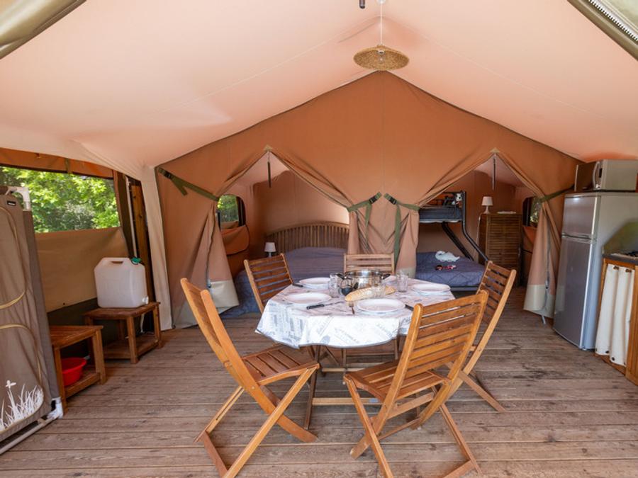 Tente en toile et en bois 5 personnes - Ciela Nature - 2 chambres (sans sanitaire) 9