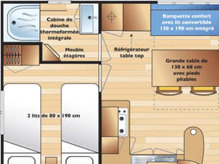 Mobilhome 4 personnes - FUNNY 8