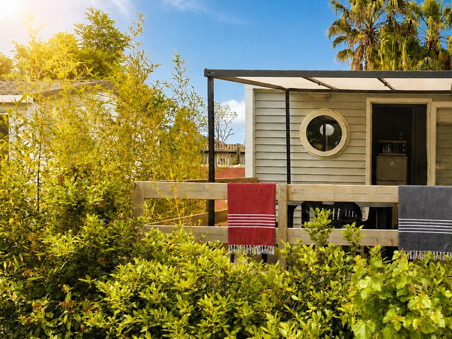 Mobilhome 4 personnes - Mobile-home Aglandau Confort 20m² - 1 chambre - terrasse semi-couverte 15