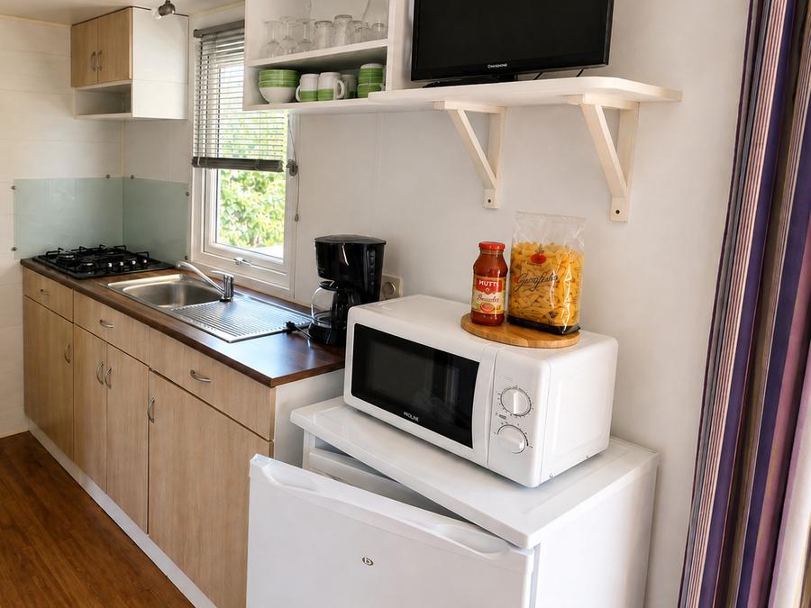 Mobilhome 5 personnes - Cottage Picholine Standard 25m² - 2 chambres - terrasse semi-couverte 6