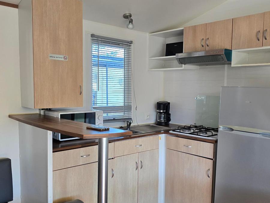 Mobilhome 6 personnes - Mobile-home Cayanne Standard Clim 31m² - 2 chambres, terrasse semi-couverte - clim 3