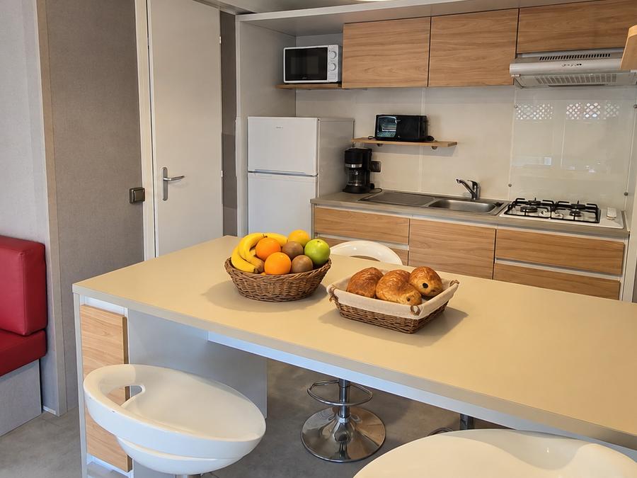 Mobilhome 6 personnes - Mobile-home Cayanne Confort 31m² - 2 chambres - terrasse semi-couverte - clim 4
