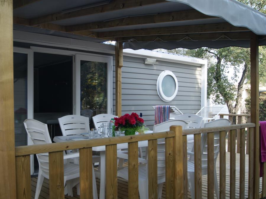 Mobilhome 6 personnes - Mobile-home Cayanne Confort 31m² - 2 chambres - terrasse semi-couverte - clim 0