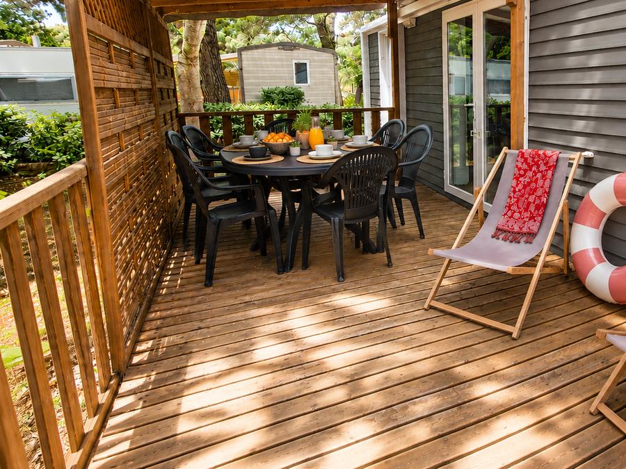 Mobilhome 6 personnes - Mobile-home Cayanne Confort 31m² - 2 chambres - terrasse semi-couverte - clim 10