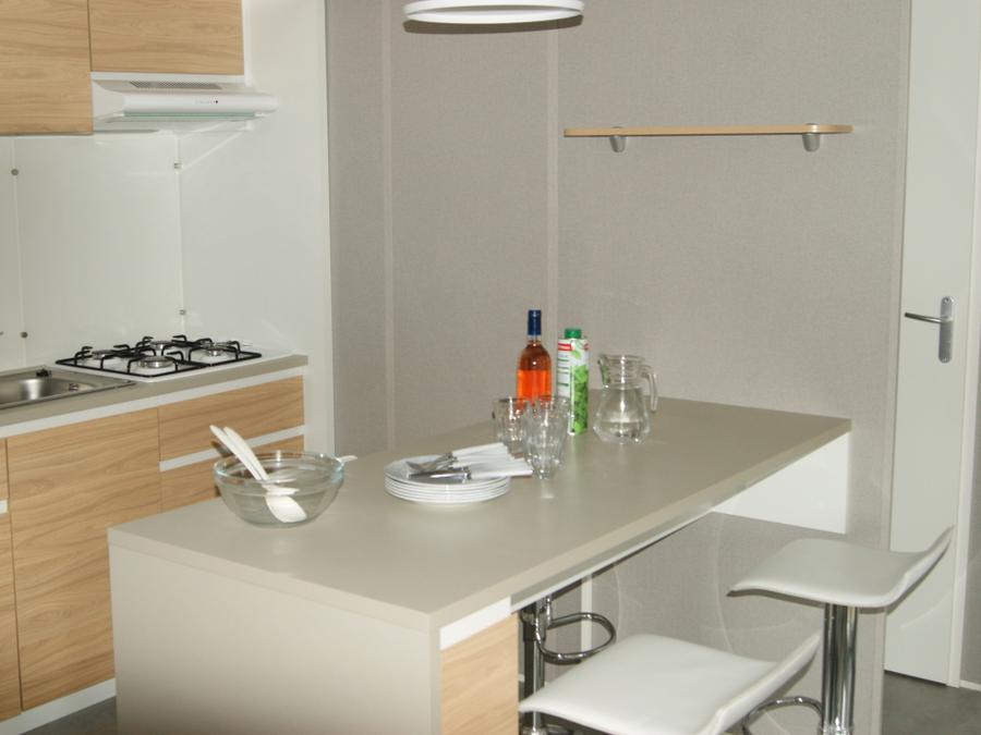 Mobilhome 6 personnes - Mobile-home Cayanne Confort 31m² - 2 chambres - terrasse semi-couverte - clim 1