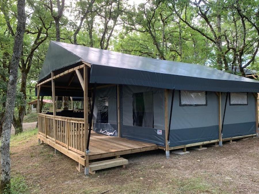 Tente en toile et en bois 6 personnes - Type Lodgetent LG+ 0