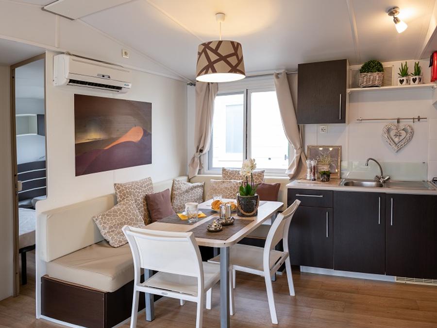 Mobilhome 4 personnes - 3 chambres / 1 salle de bain - terrasse couverte 3