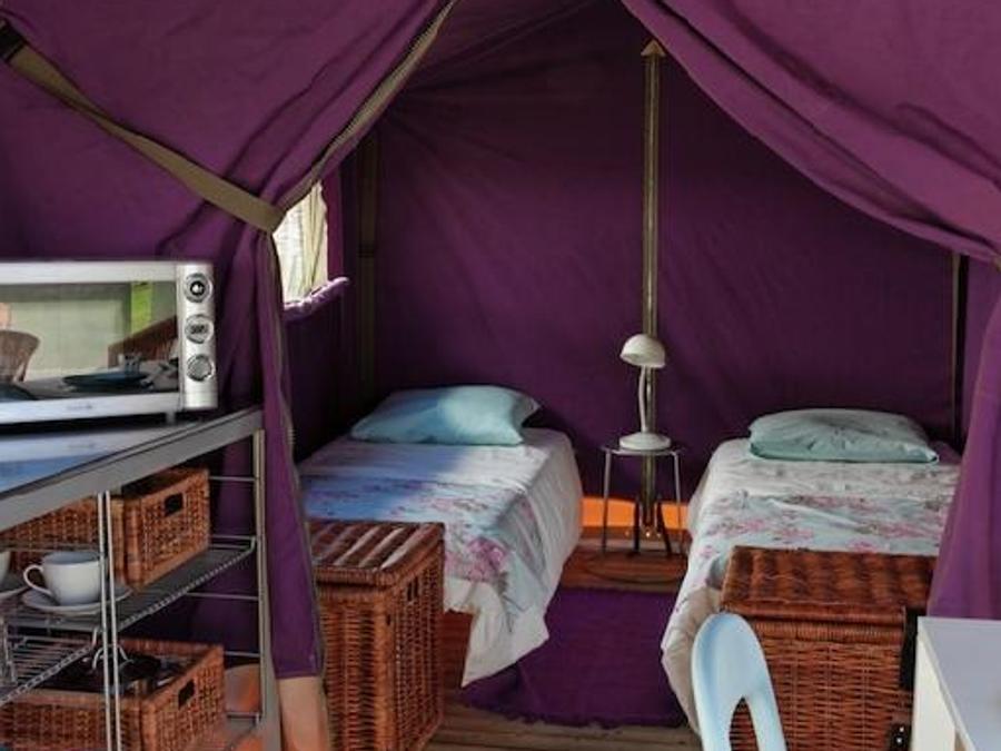 Bungalow toilé 5 personnes - Freeflower Standard 37m² 2 chambres dont terrasse couverte 13m² - sans sanitaires 5