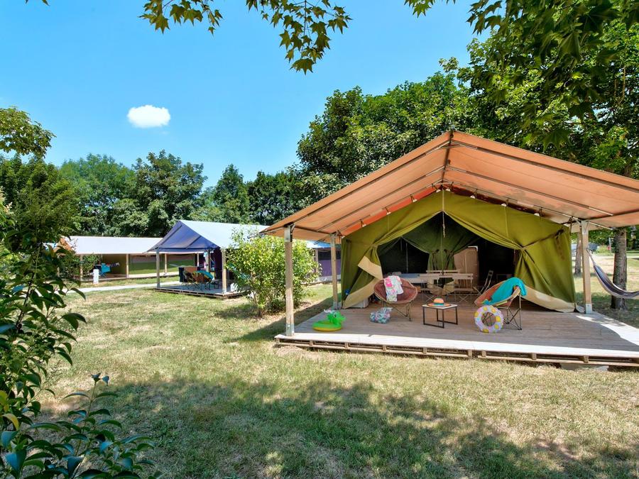 Bungalow toilé 5 personnes - Freeflower Standard 37m² 2 chambres dont terrasse couverte 13m² - sans sanitaires 2
