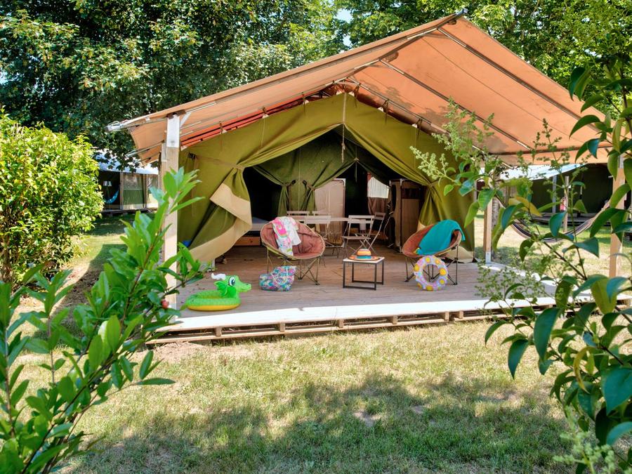 Bungalow toilé 5 personnes - Freeflower Standard 37m² 2 chambres dont terrasse couverte 13m² - sans sanitaires 0