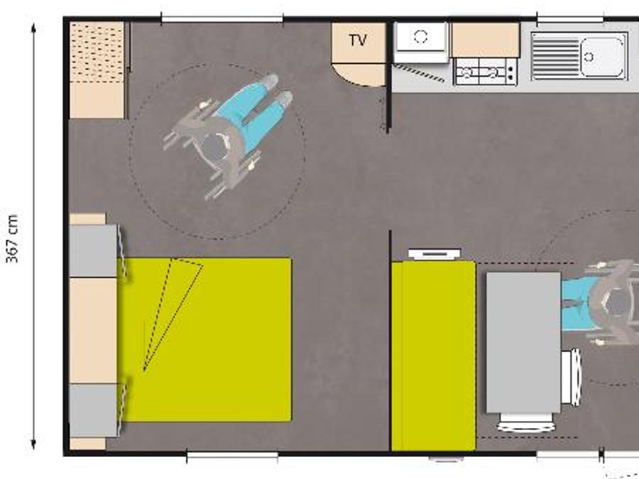 Mobilhome 4 personnes - PMR 5