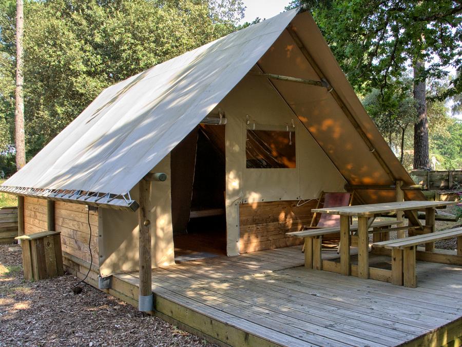 Bungalow toilé 4 personnes - Cabane Amazone (sans sanitaires) 1