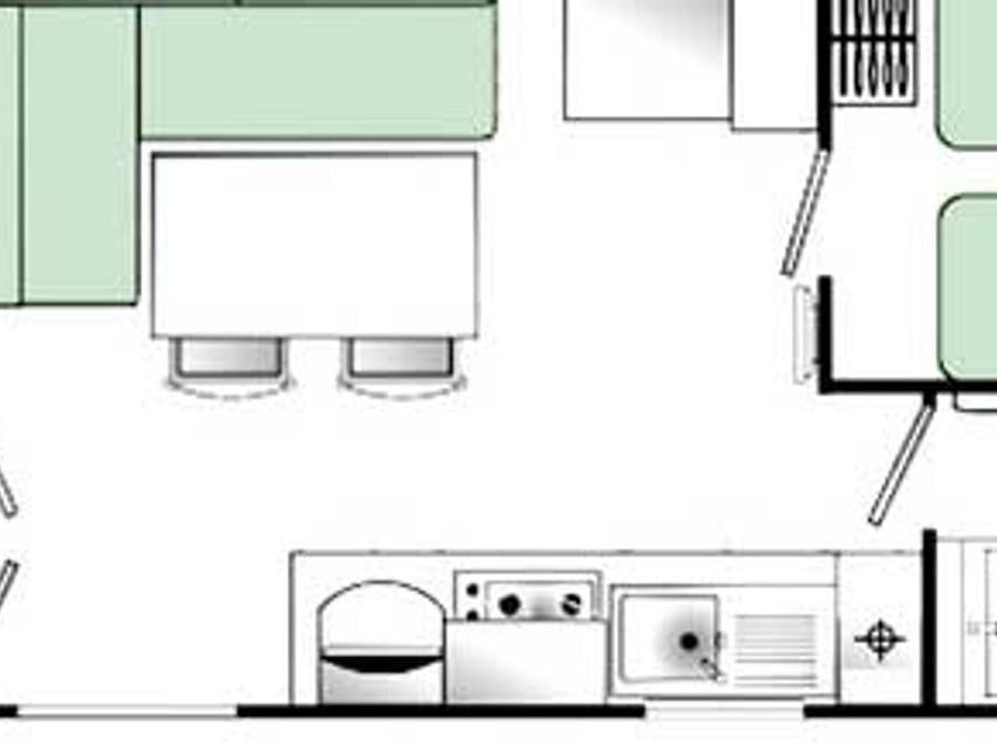 Mobilhome 4 personnes - Adonis- 4 personnes - 2 chambres 6