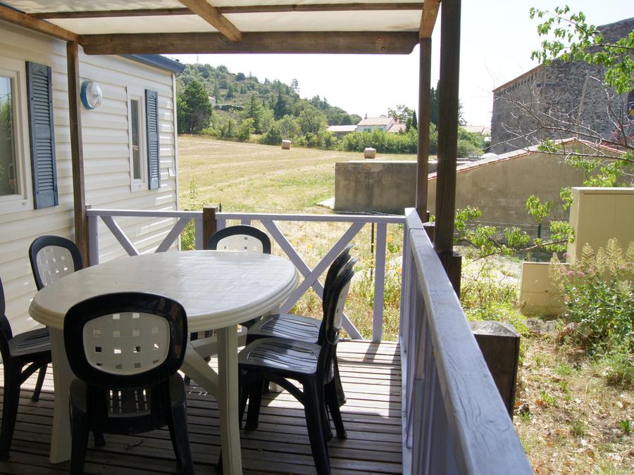 Mobilhome 6 personnes - Agaric ' spécial bébé' - 6 personnes - 2 chambres ' lit parapulie, pousssette canne et réhausseur de chaise' 1