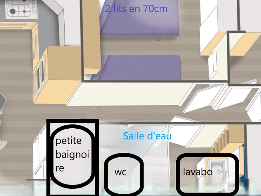 Mobilhome 6 personnes - AGAVE - 6 personnes - 3 chambres 9
