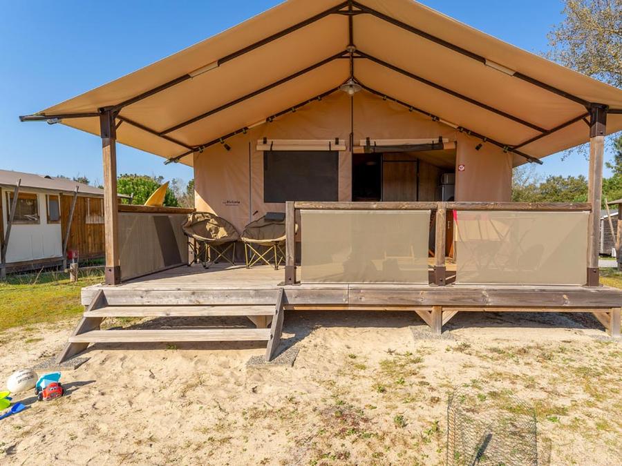 Tente en toile et en bois 5 personnes - SAFARI Tente 5 pers 0