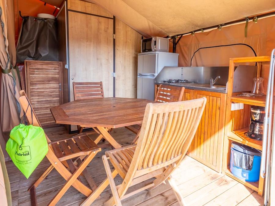 Tente en toile et en bois 5 personnes - SAFARI Tente 5 pers 2